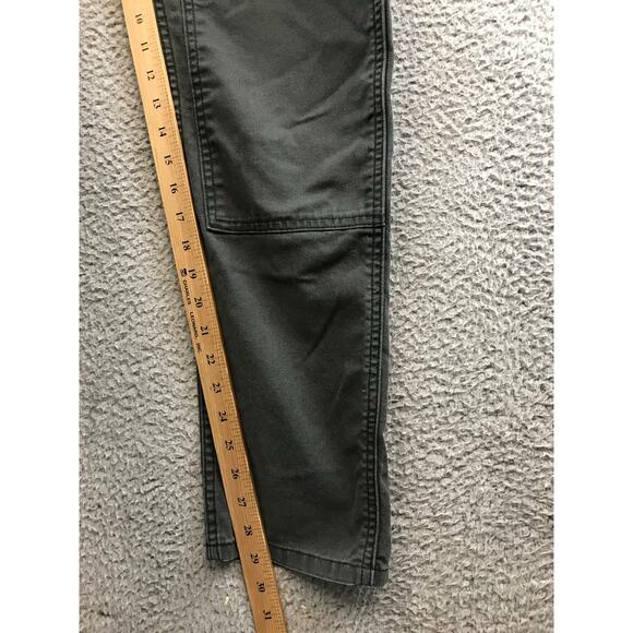 REI Co-op Bib Overalls Womens Size 8 Gray Trailsmith Double Knee Canvas Work - Picture 6 of 11